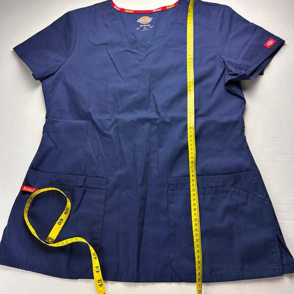 Dickies Scrubs EDS SIGNATURE Women's Blue Fit V-Neck Size M NWT - Picture 4 of 6